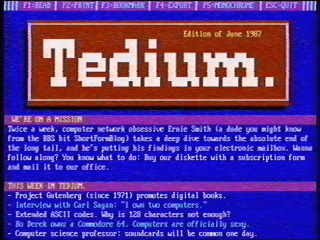 DOS Tedium logo